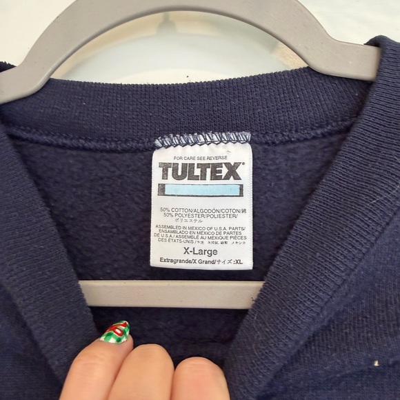 University of Illinois Navy Blue Crew Neck Sweatshirt - Picture 3 of 4